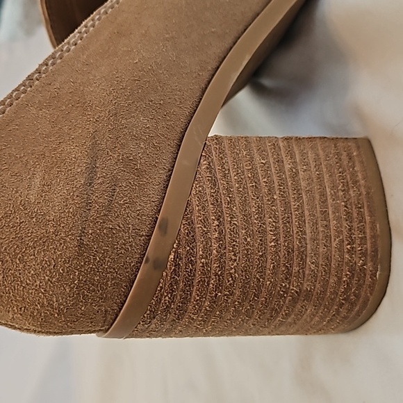 Beige Suede Heels - Picture 7 of 7